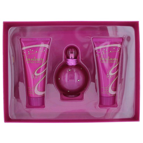 Bottle of Fantasy by Britney Spears, 3 Piece Gift Set for Women
